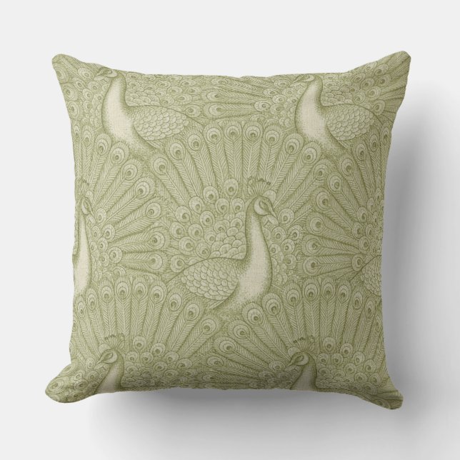 peacock pattern cushion (Front)