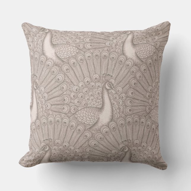peacock pattern cushion (Front)