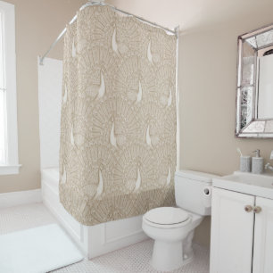 peacock pattern shower curtain