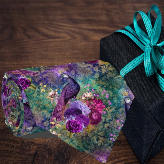 Peacock Peacock Royal Regal Neck Tie Necktie (Creator Uploaded)