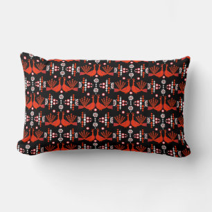 Peacock Peafowl Bird Folk Art Cushion