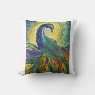 Peacock pillow