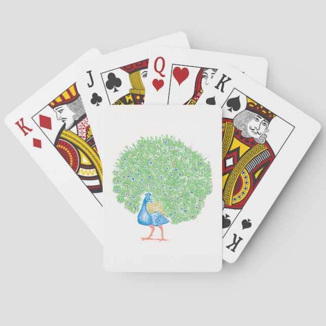 Peacock Playing Cards (Back)