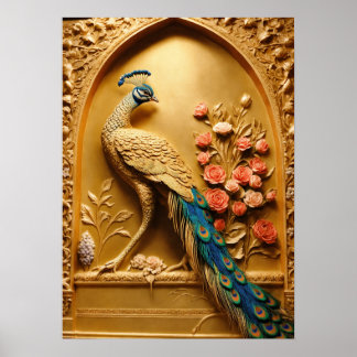 Peacock Plumage - A Burst of Colour for Your Home Poster