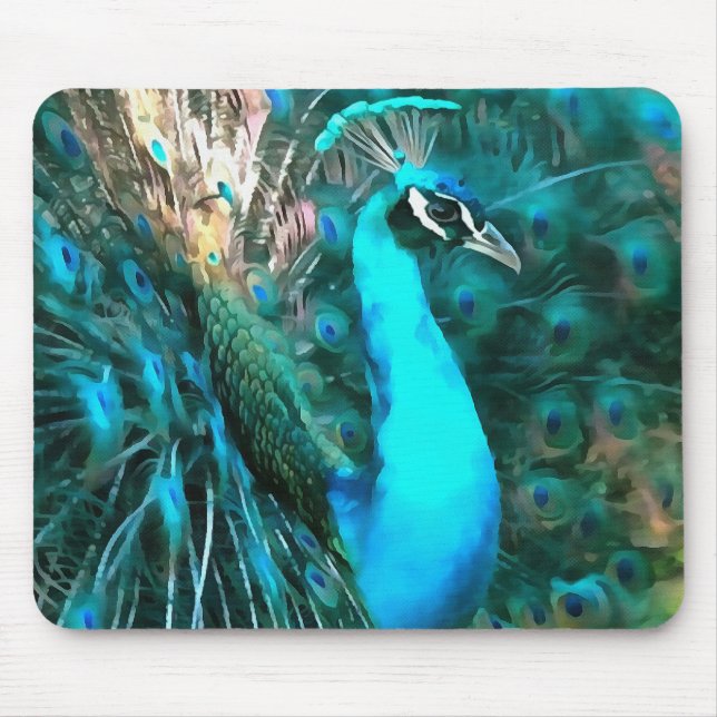 Peacock Plumage Mouse Pad (Front)