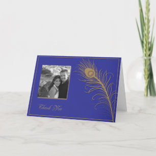 Peacock Plume Thank You card