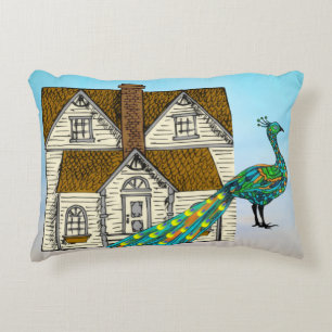 Peacock Pop Decorative Cushion