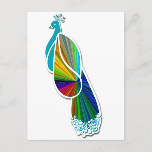 Peacock Postcard (Front)