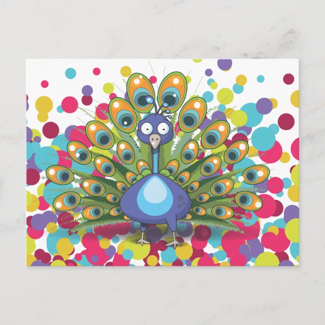Peacock Postcard (Front)