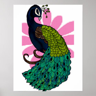 Peacock Poster Print