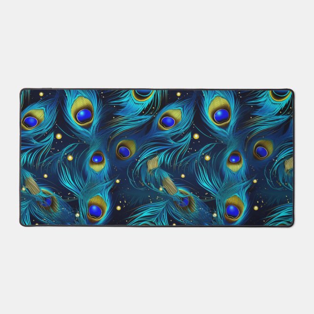 Peacock Pride Desk Mat (Front)
