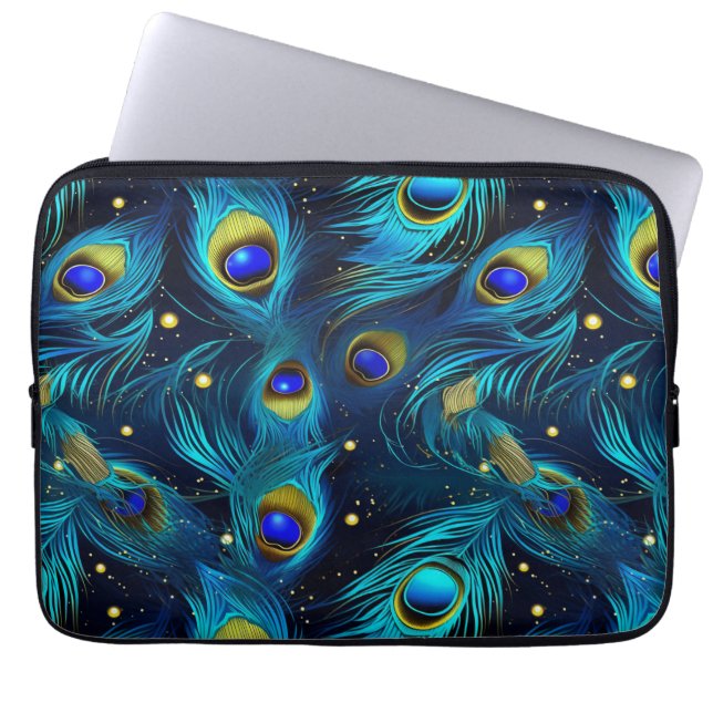 Peacock Pride Laptop Sleeve (Front)