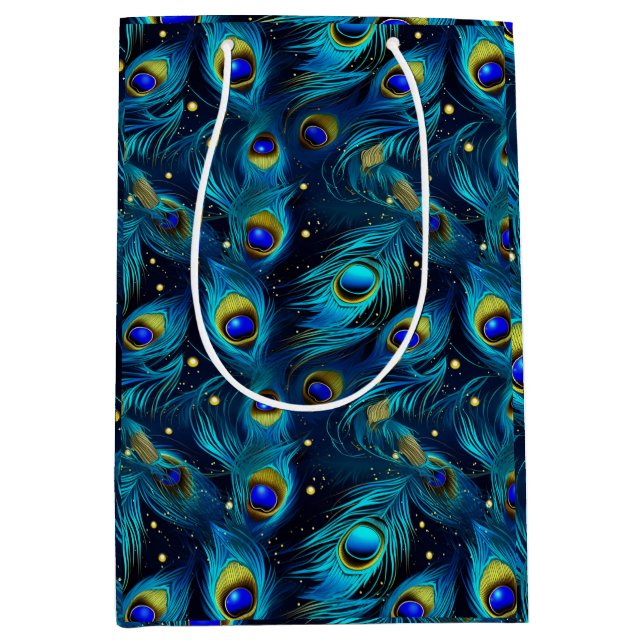 Peacock Pride Medium Gift Bag (Front)