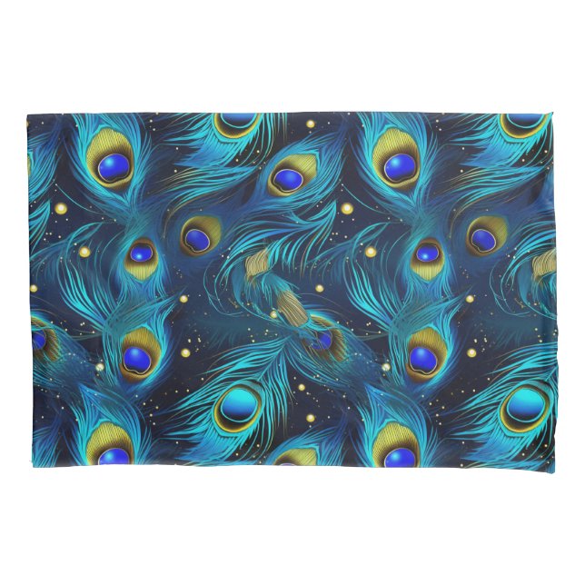 Peacock Pride Pillowcase (Front)