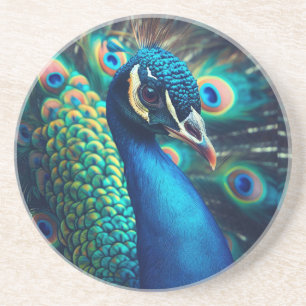 Peacock Profile Coaster