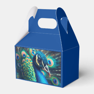 Peacock Profile Favour Box