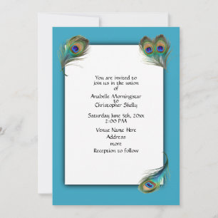 Peacock Profile Invitation