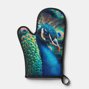 Peacock Profile Oven Mitt