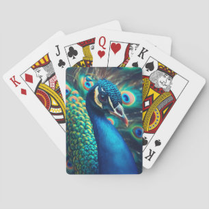 Peacock Profile Playing Cards