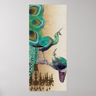 Peacock Roaring 20's Wedding Poster