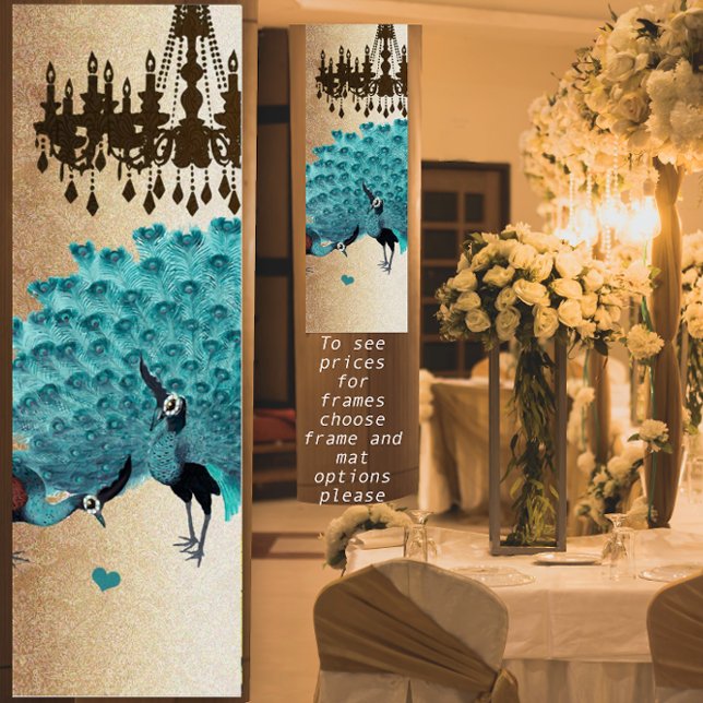 Peacock Roaring 20's Wedding Poster (Creator Uploaded)