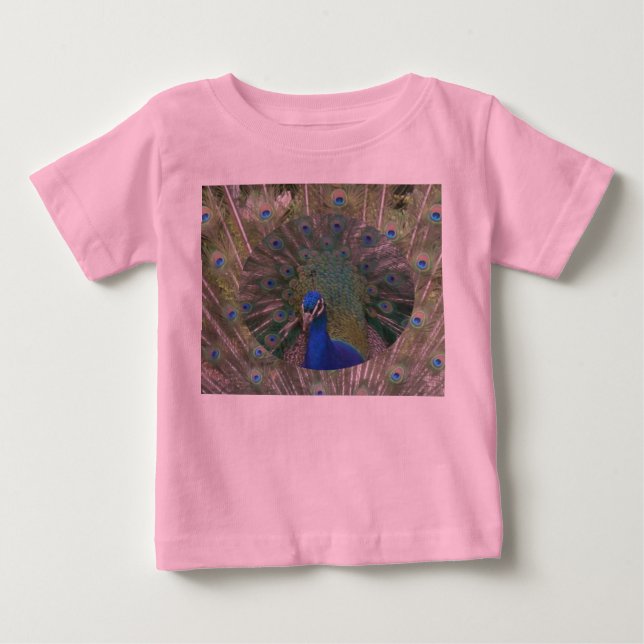 Peacock Ruffle Bird Tee (Front)