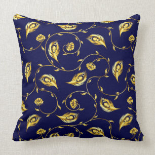 Peacock Sari Pattern Cushion