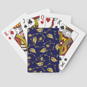 Peacock Sari Pattern Playing Cards