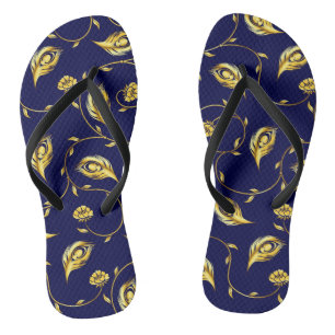 Peacock Sari Pattern Thongs