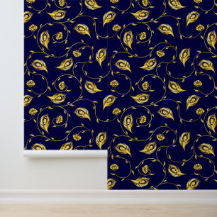 Peacock Sari Pattern Wallpaper