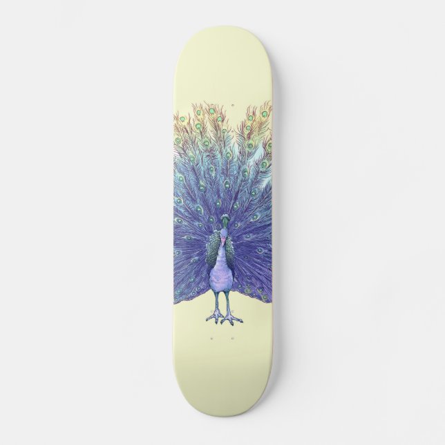 Peacock Skateboard Deck (Front)