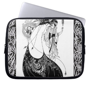 Peacock Skirt Beardsley Art Nouveau Laptop Sleeve