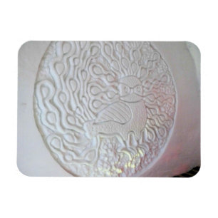 Peacock Snow Sculpture, Hotel de Glace, Quebec Magnet