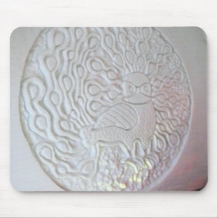 Peacock Snow Sculpture, Hotel de Glace, Quebec Mouse Pad