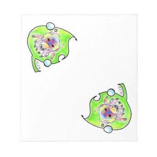 Peacock spider notepad