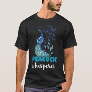 Peacock Spirit Animal Blue Exotic Bird Multicolor T-Shirt