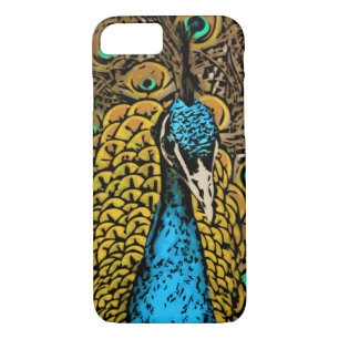 Peacock Splendour Illustration iPhone 8/7 Case