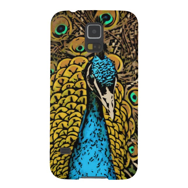 Peacock Splendour Illustration Case-Mate Samsung Galaxy Case (Back)
