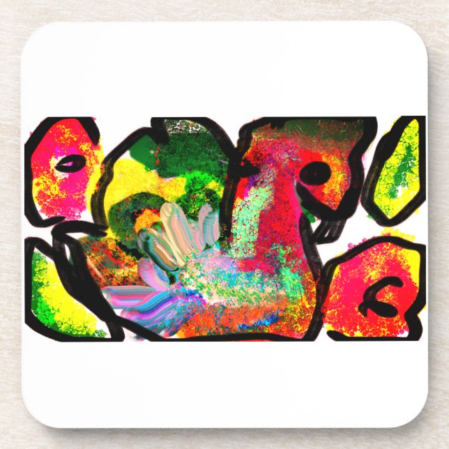 Peacock  spring  art  coaster (Front)