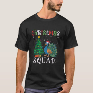 Peacock Squad Boys Girls Kids Christmas Tree Light T-Shirt