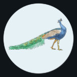 Peacock Stickers<br><div class="desc">Peacock Stickers bring a burst of colour, elegance, and personality to your packaging, party favours, or personal stationery. Featuring the striking beauty of a peacock—whether in full feathered glory or with minimalist linework—these stickers add a regal, eye-catching touch to any surface. With rich blues, greens, and golds, they evoke themes...</div>