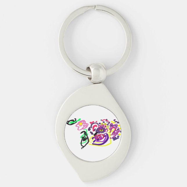 Peacock style  key ring (Front)