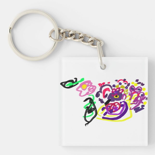 Peacock style  key ring (Front)
