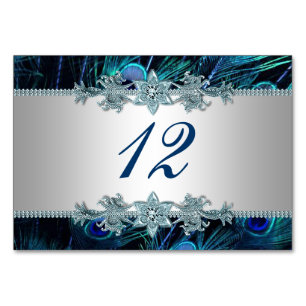 Peacock Table Cards