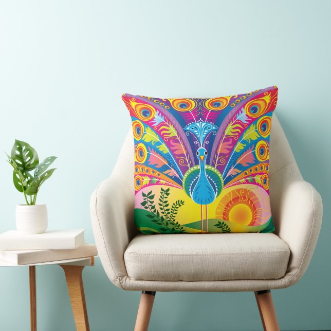 Peacock Tail Cushion (Chair)