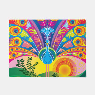 Peacock Tail Doormat