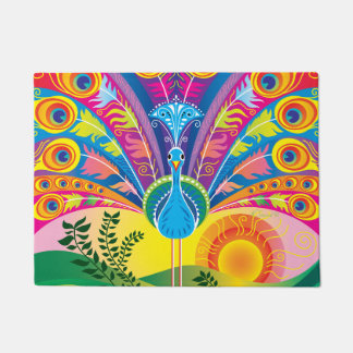 Peacock Tail Doormat