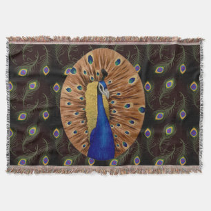Peacock Throw Blanket
