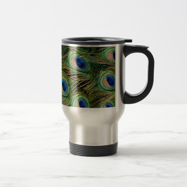 Peacock Travel Mug (Right)