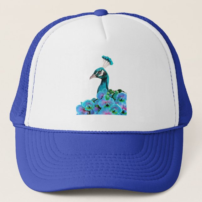 Peacock Trucker Hat (Front)